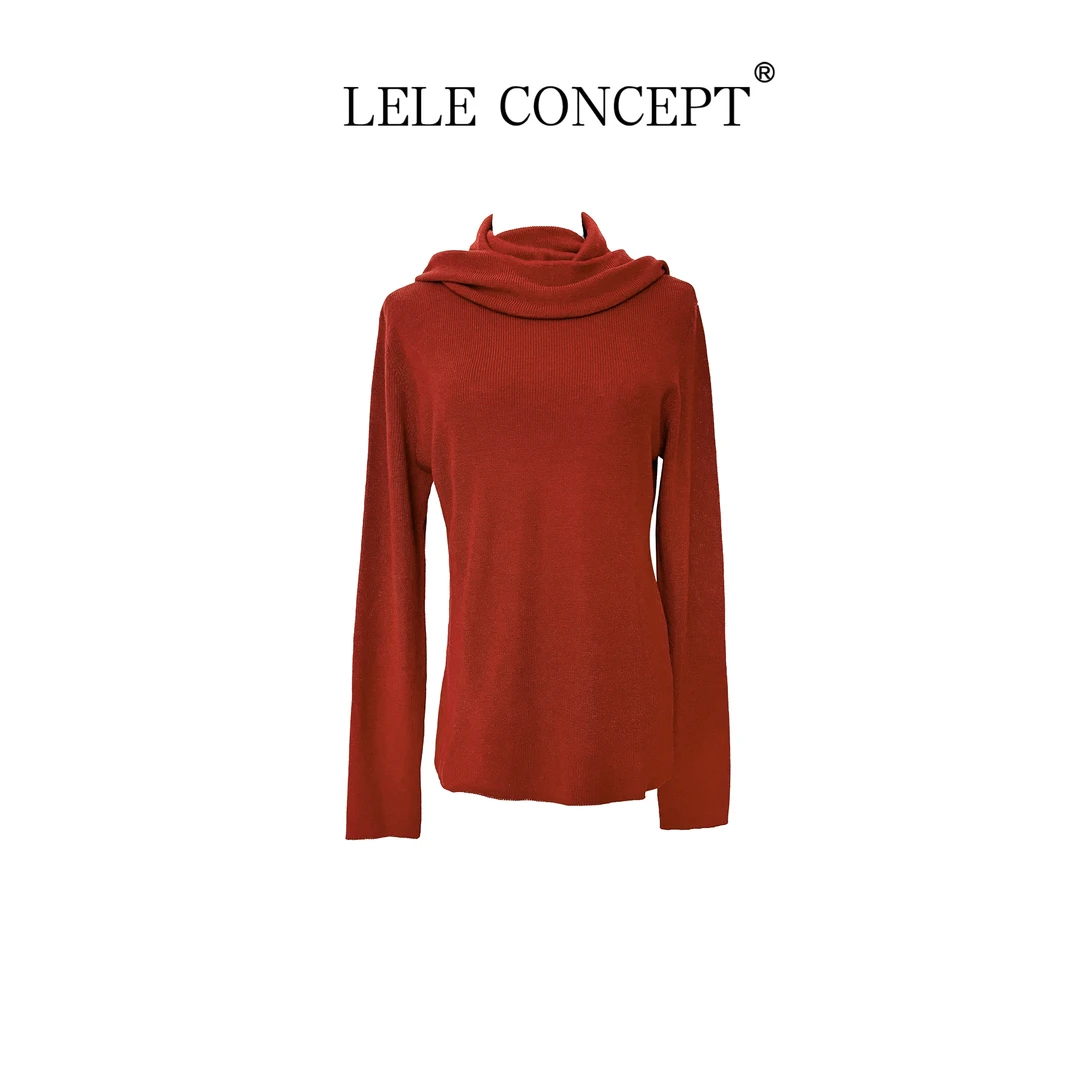 LELE CONCEPT丨【如一】都市气质连帽款针织毛衣FA25C0001Y