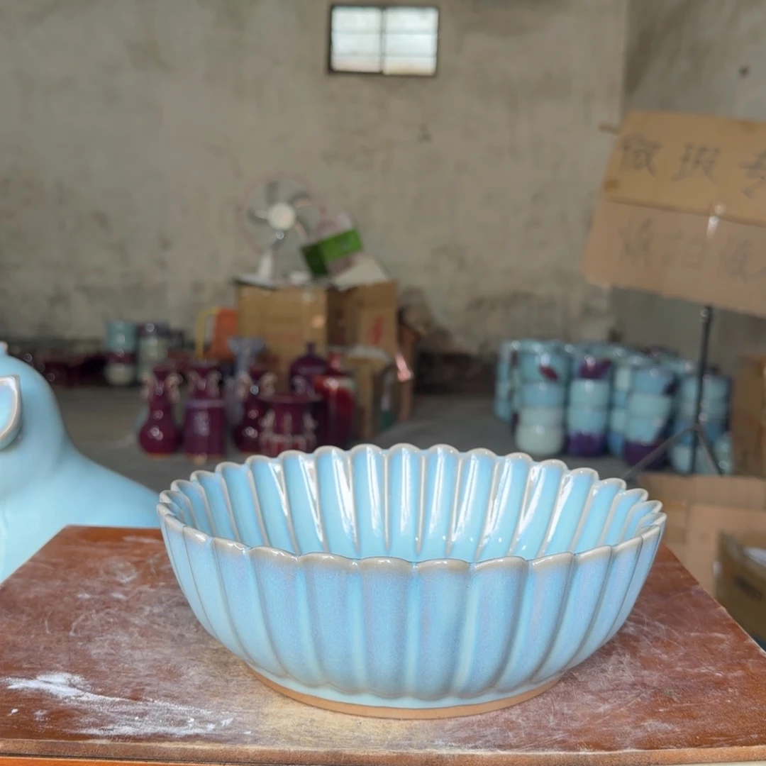 摆件郑家钧窑微瑕