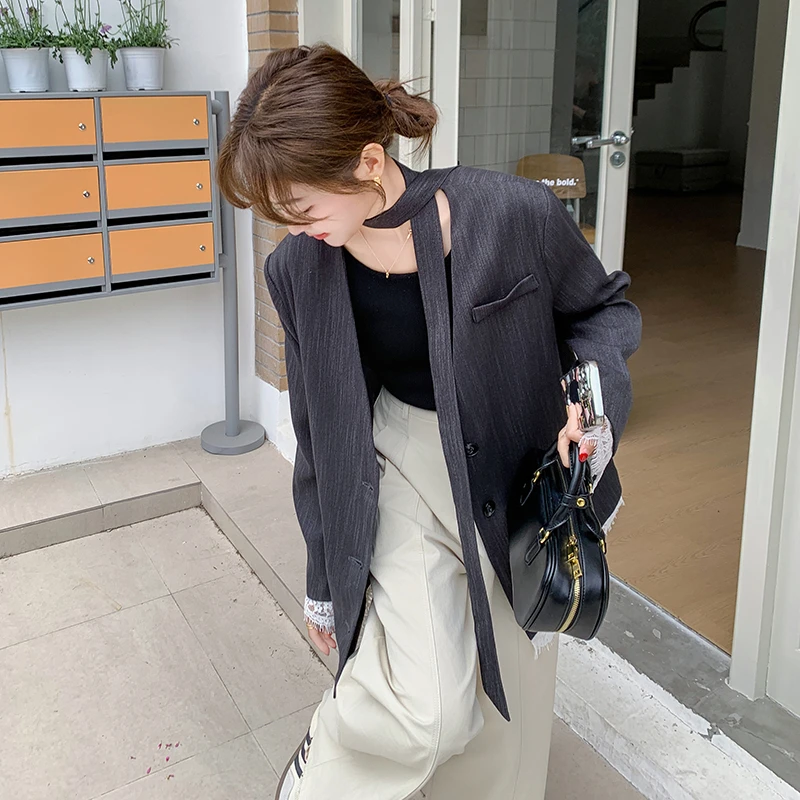 现货 春季新款首发小西装外套蕾丝边外套 2C275-5502