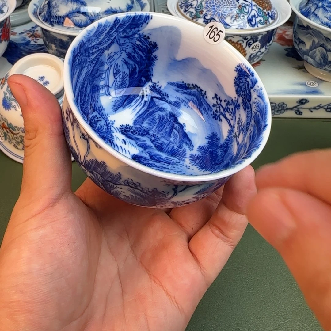 彦祖纯手工手绘茶具165