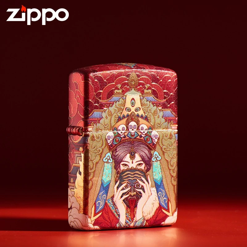 ZIPPO/之宝打火机包银烫金扎基拉姆网红个性国风DY9910CY