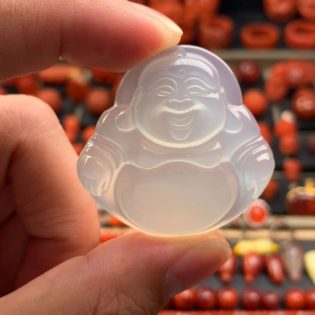 南红玛瑙荔枝冻佛公39+未镶嵌