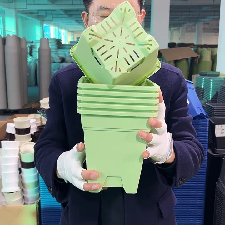 清仓方盆口16高18果绿6只无托