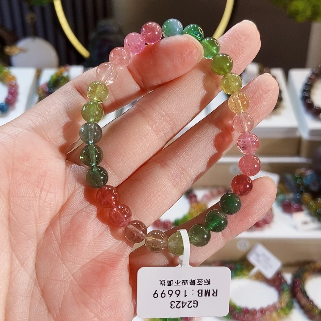 手串未镶嵌碧玺G2423素圈颜色微差