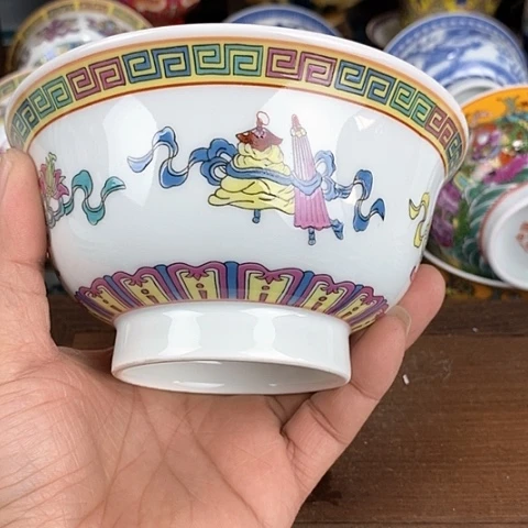 景德镇陶瓷藏式茶碗贤**刚