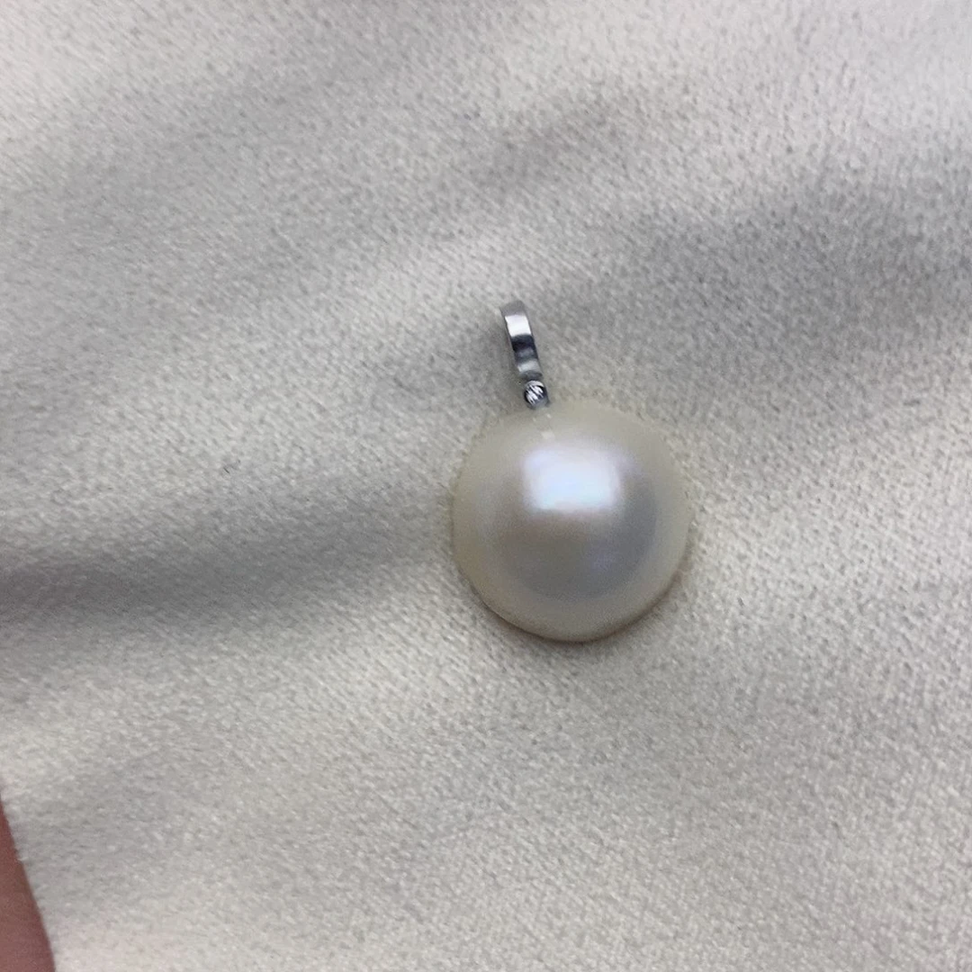 【闪购商品】拼合珍珠（马贝珠）颈饰银S925镶嵌