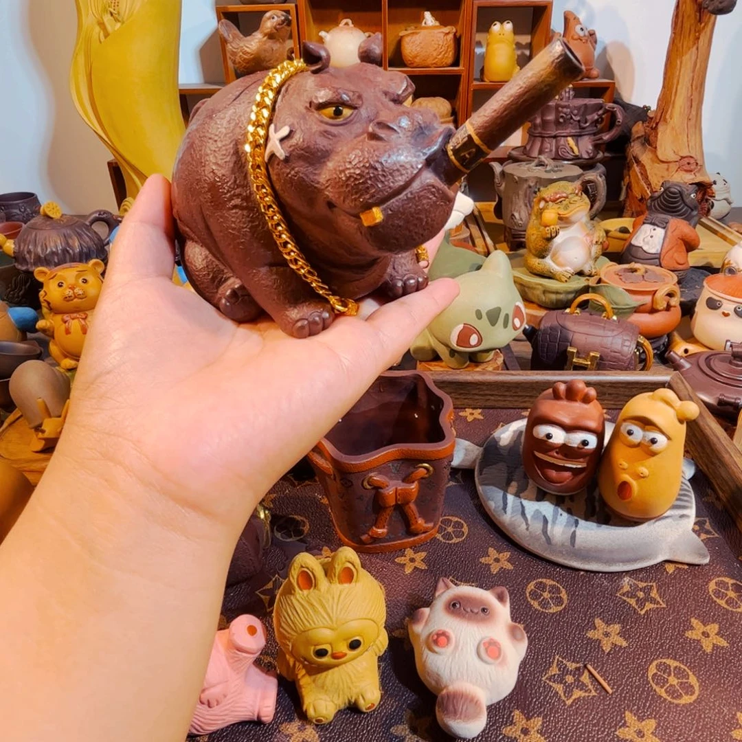 小***弟紫砂茶叶盒全手工制作过程就是