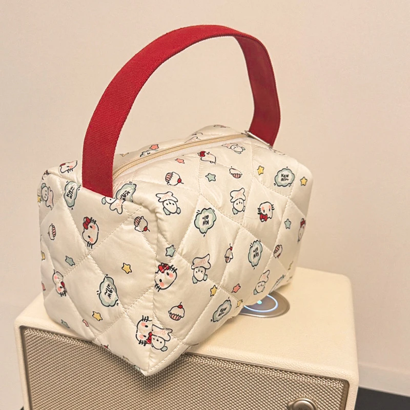 【新疆包邮】秋冬新款凯蒂猫大容量便携收纳包洗漱包超可爱手提包女