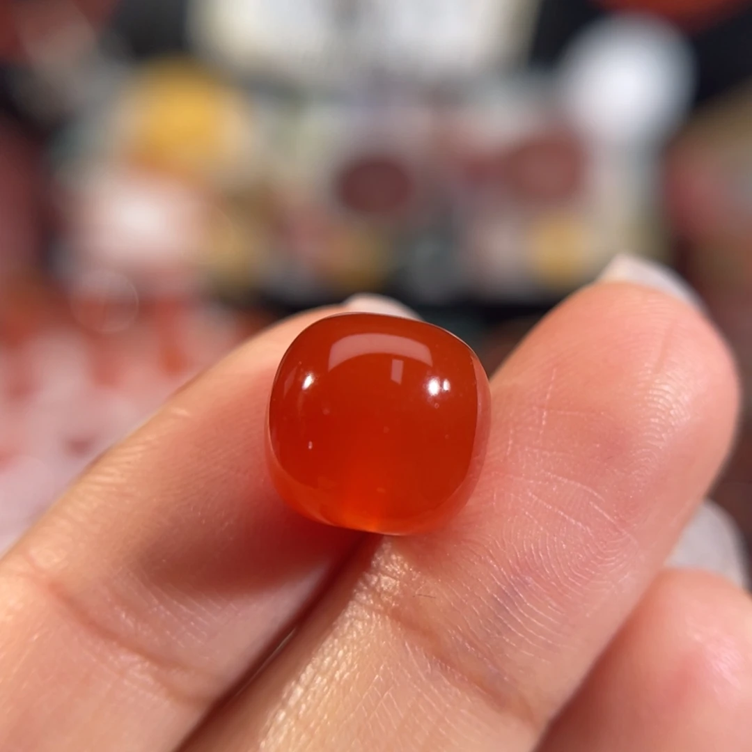 ～***南红玛瑙未镶嵌老型珠10.9x10.3mm