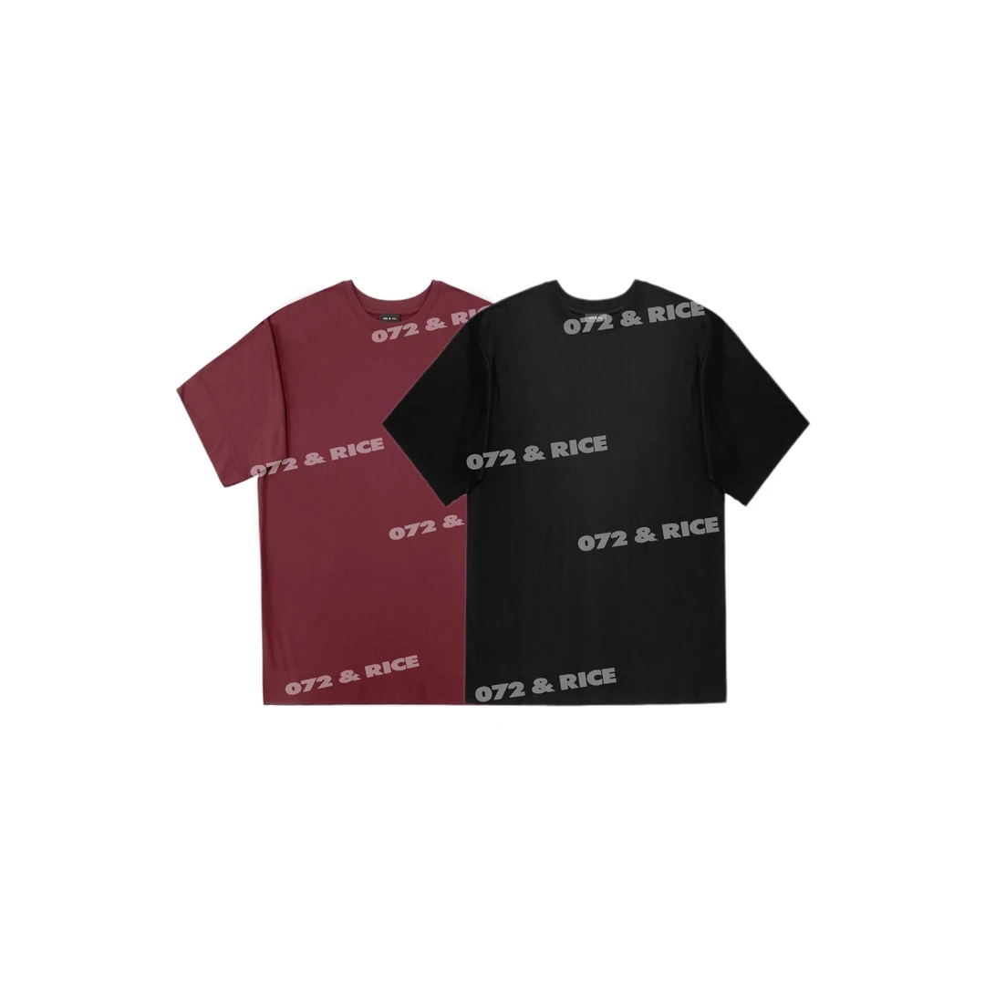 072 & RICE【马爹利】100纯棉 夏季圆领短袖T恤 24NB074Z FF