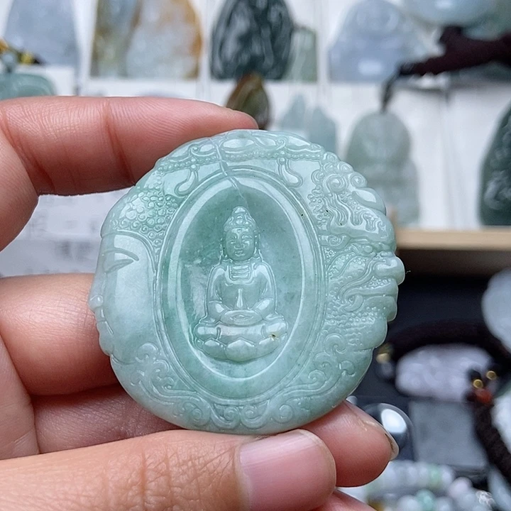 翡翠吊坠(不含链)未镶嵌翡翠