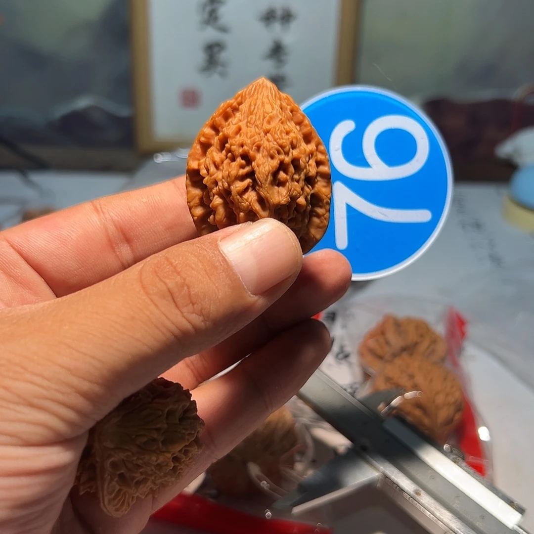 超***飞文玩核桃，蓝色76号