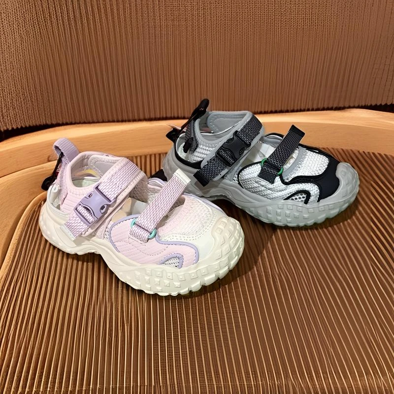 夏季儿童新款防踢防撞男童女童韩版超轻休闲百搭魔术贴运动鞋782