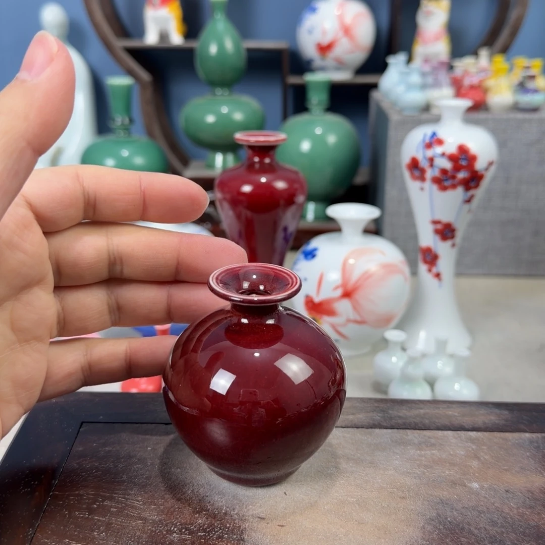 陶瓷手工小花器摆件