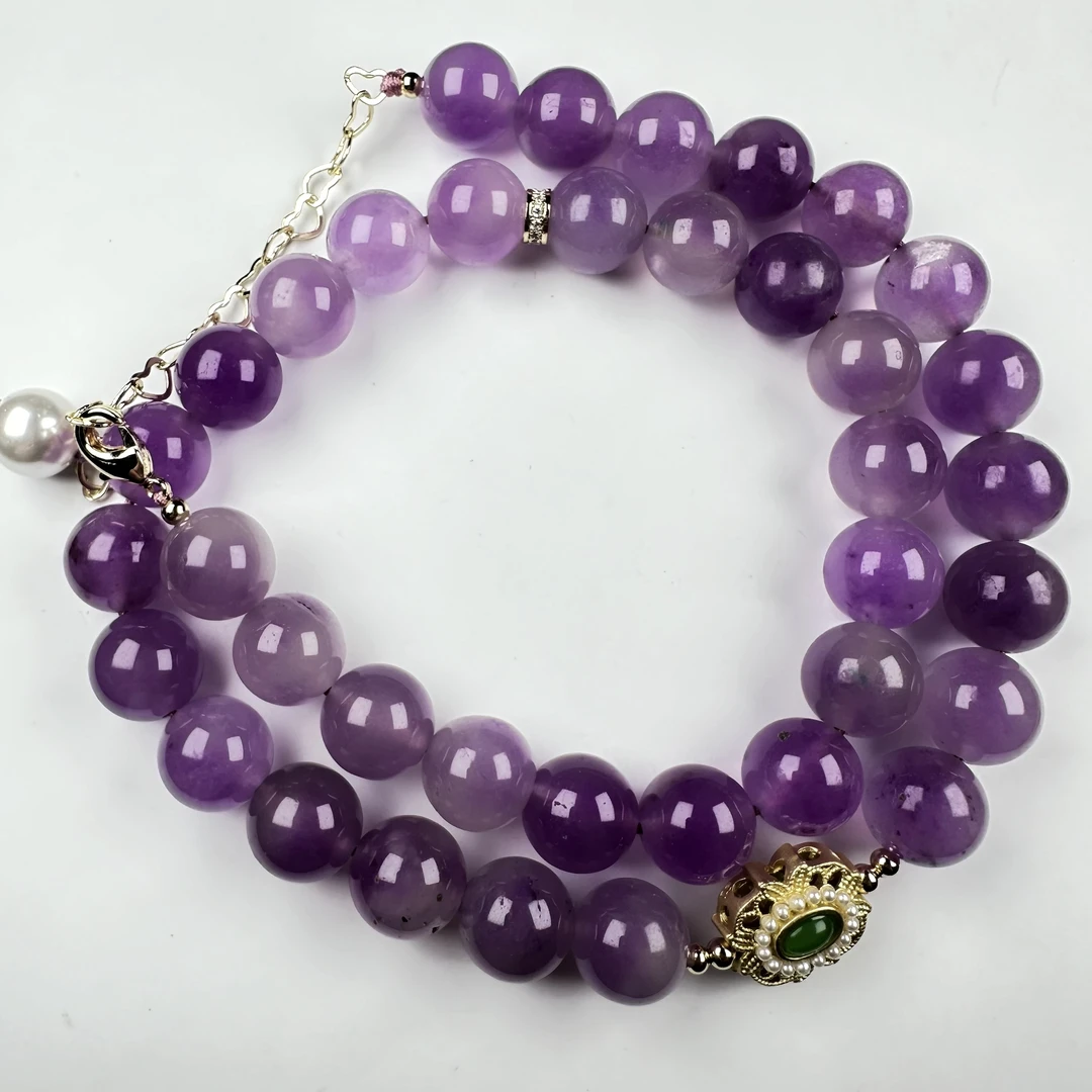 J028轻奢紫 胆 星 耀设计款项链 多样性发其一