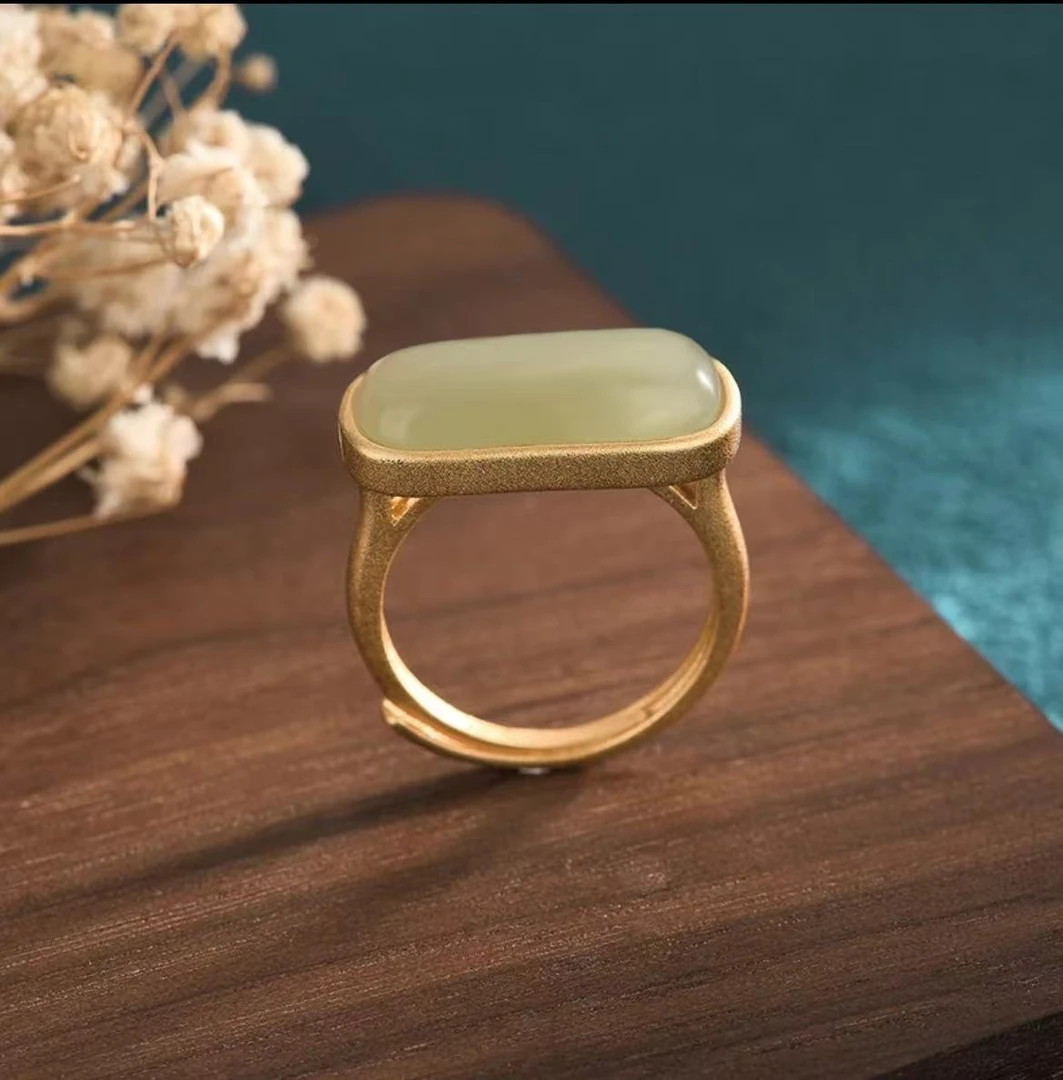 铜合金戒指 国潮国风中式旗袍汉服复古戒指指环食指戒X023