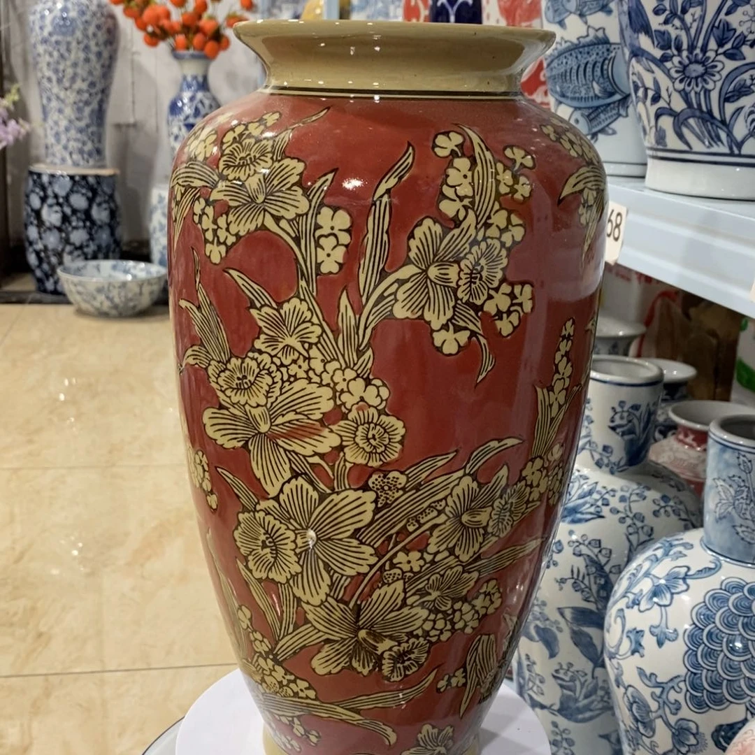 【闪购商品】摆件萝卜瓶摆件，高度38～