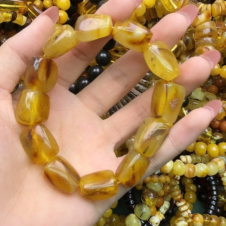 琥珀未镶嵌珠宝奇石