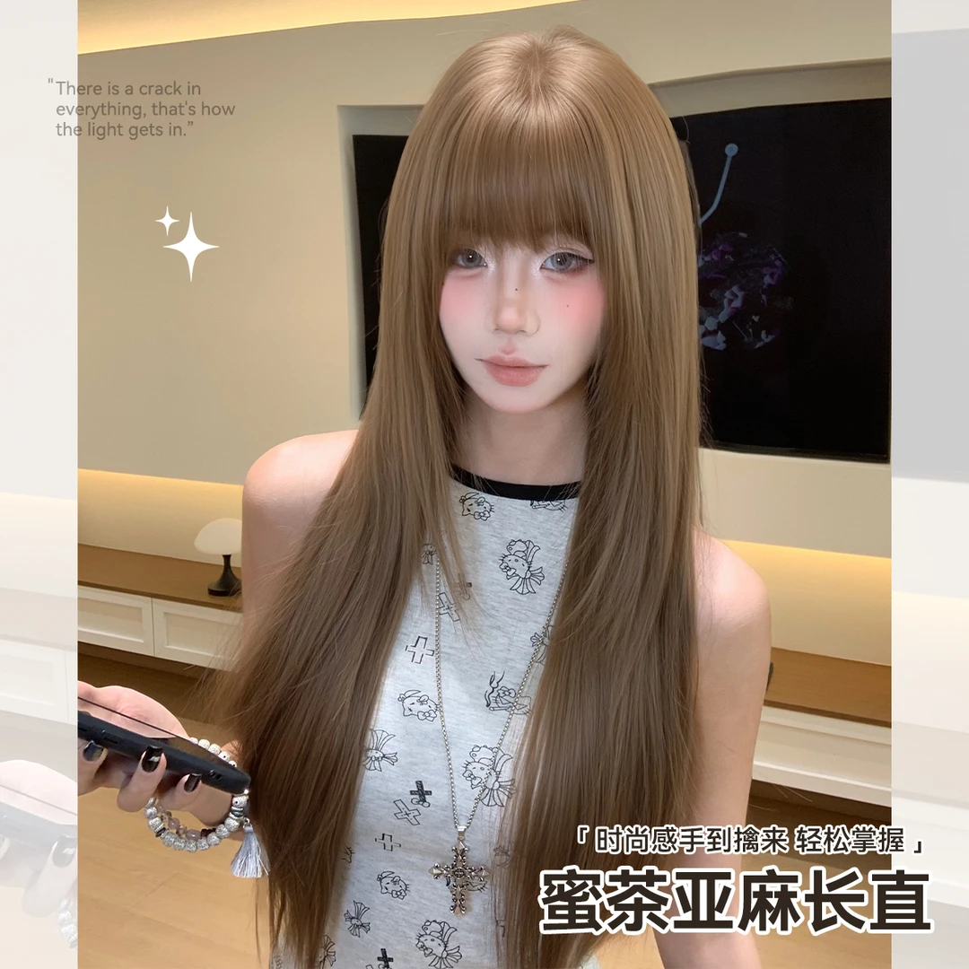 冰冰不冷假发【少女心事】秋季新款假发女任意刘海甜美可爱整顶假发