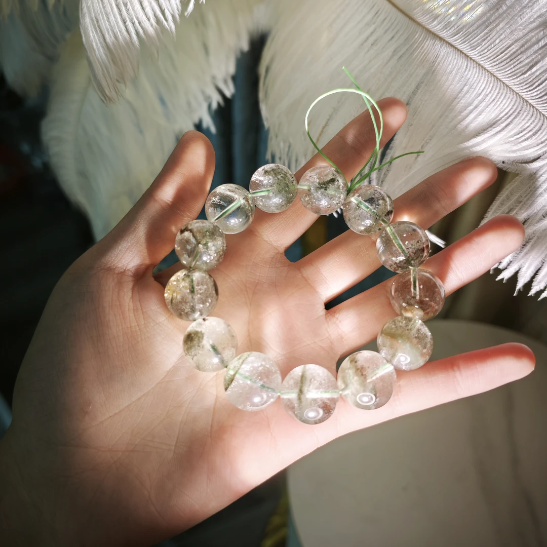 【遇见轻奢珠宝】-S010-天然水晶幽灵单圈手链多样性发1卡15+