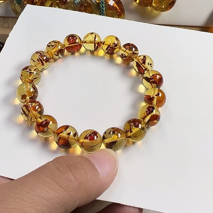 琥珀（花珀）未镶嵌项圈
