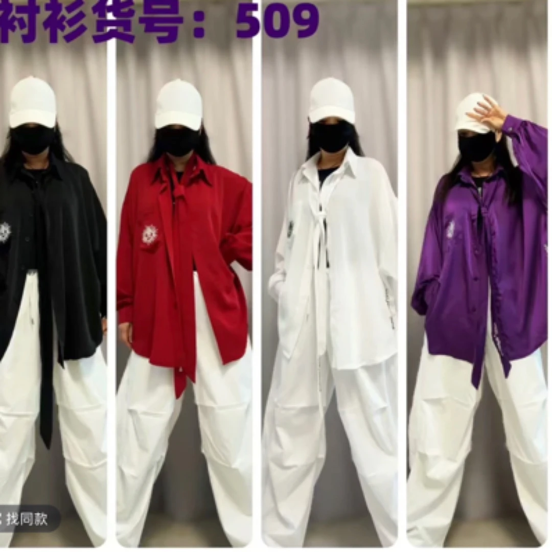 春夏新品款雪纺飘逸衬衣（男女同款）506