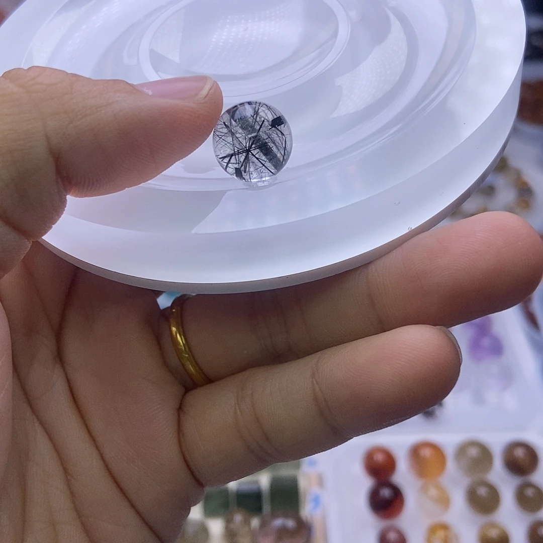 敏***哥银S925镶嵌手链水晶天然水晶定制打孔不退换