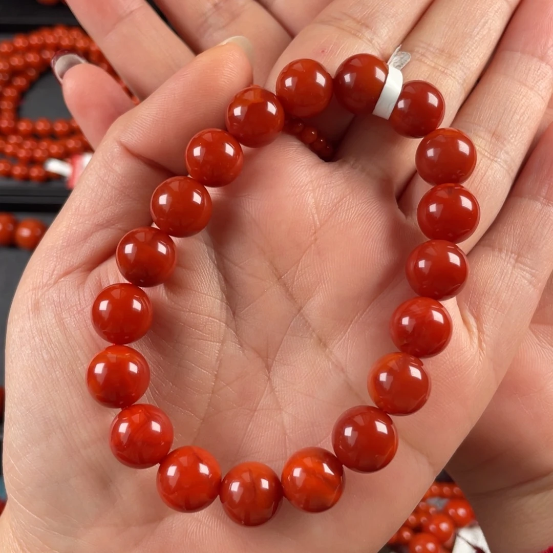 南红玛瑙手链未镶嵌?****豆妞10