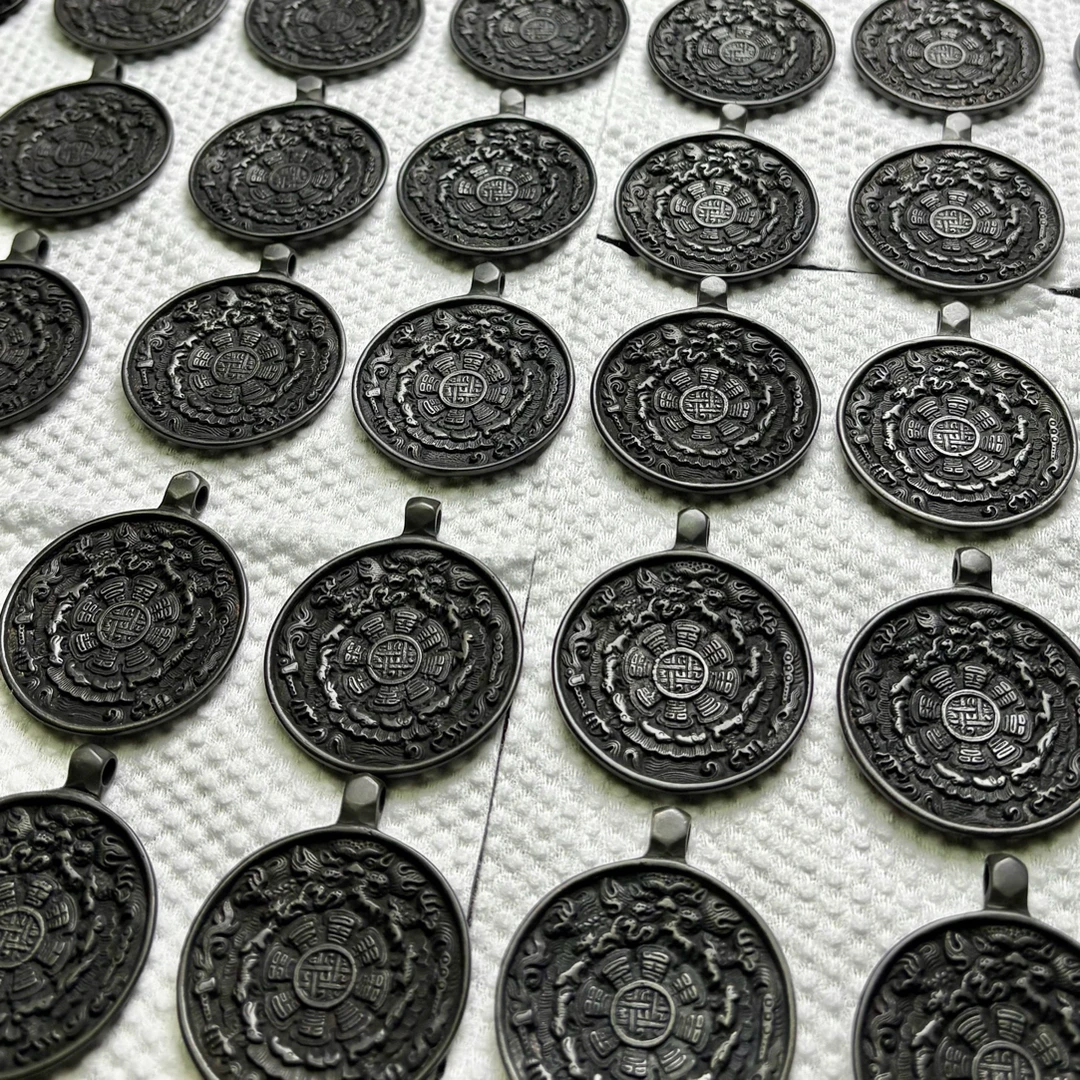 纯手工翻砂天铁鳞甲雄九宫43mm