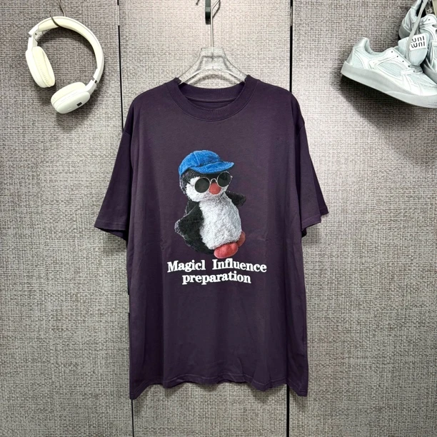 【SHUWO】深圳南油宽松型透气印花短袖T恤卡通时尚重工ins半袖大版