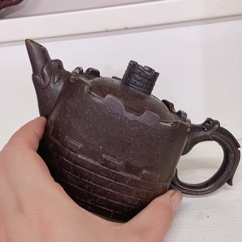 茶杯绿泥宜兴紫砂全手工制作