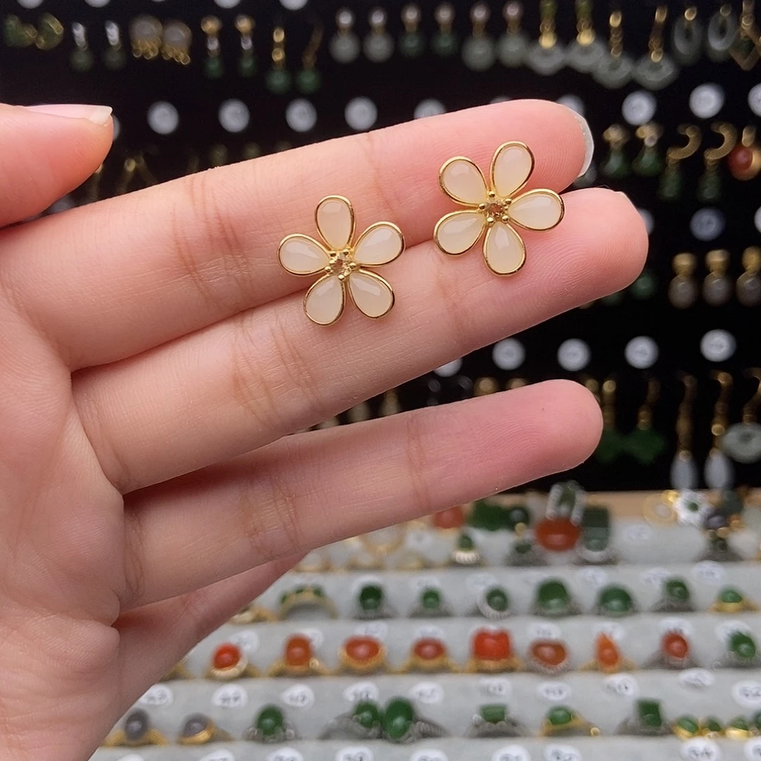 和田玉银S925镶嵌颈饰