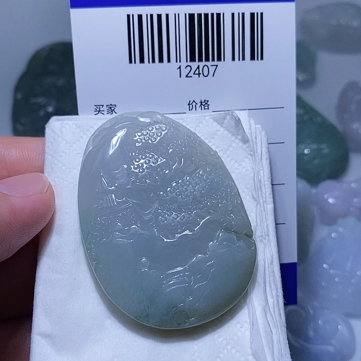 翡翠未镶嵌颈饰天光墟翡翠市场现金代购