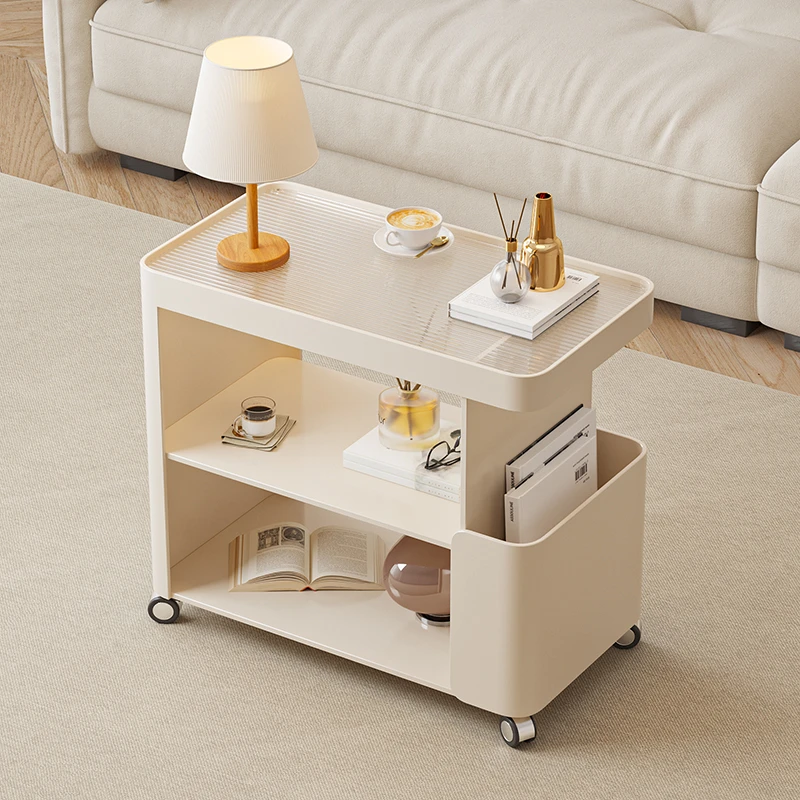 摩登枫情沙发边几可移动茶几轻奢高级感客厅小推车置物架侧边茶台