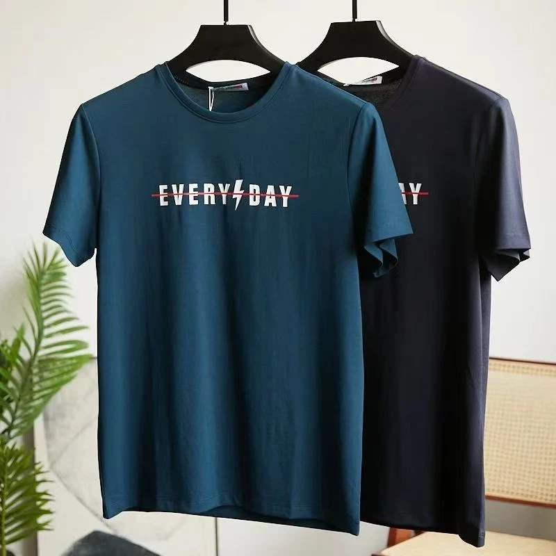 特！门店19&9！速干科技」透气不闷汗/简约字母印花短袖T恤男C21702