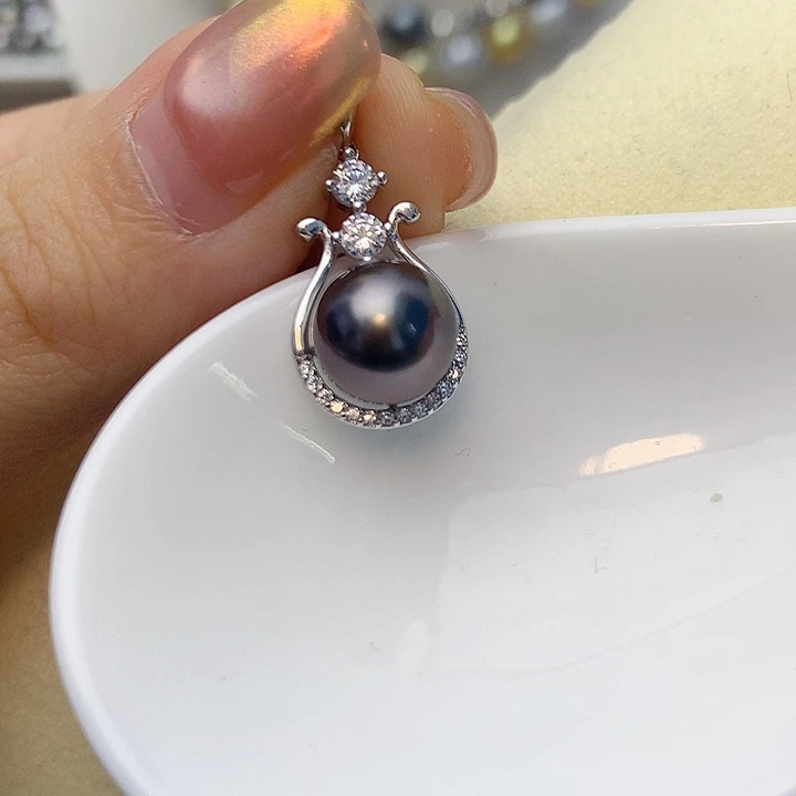 颈饰海水珍珠银S925镶嵌w35