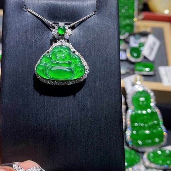 翡翠未镶嵌颈饰吊坠7