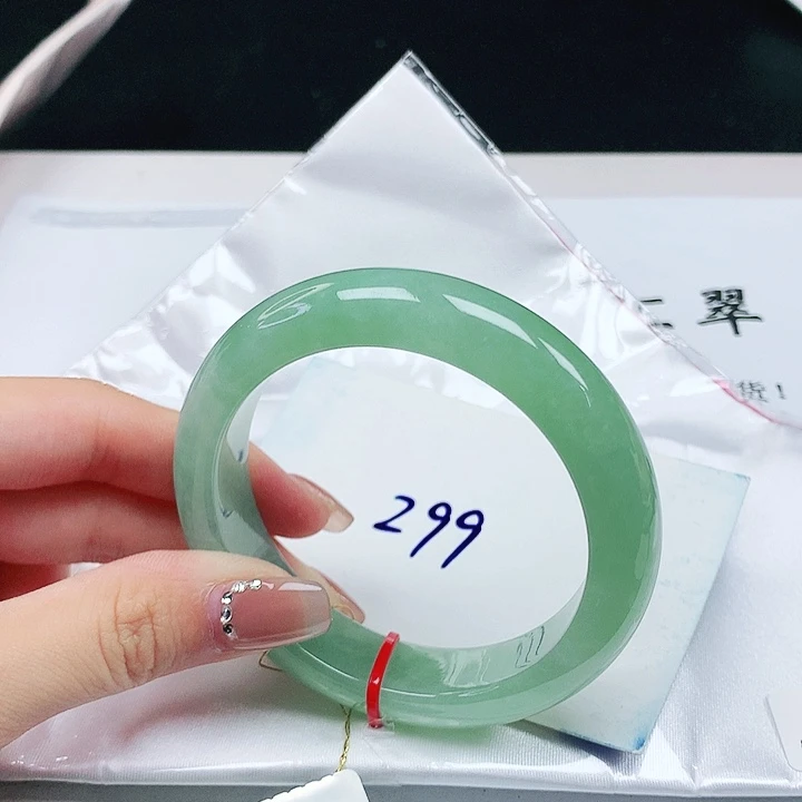 翡翠手镯未镶嵌缅甸天然a货手镯54+