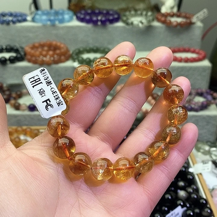 水晶手链未镶嵌黄塔晶11+