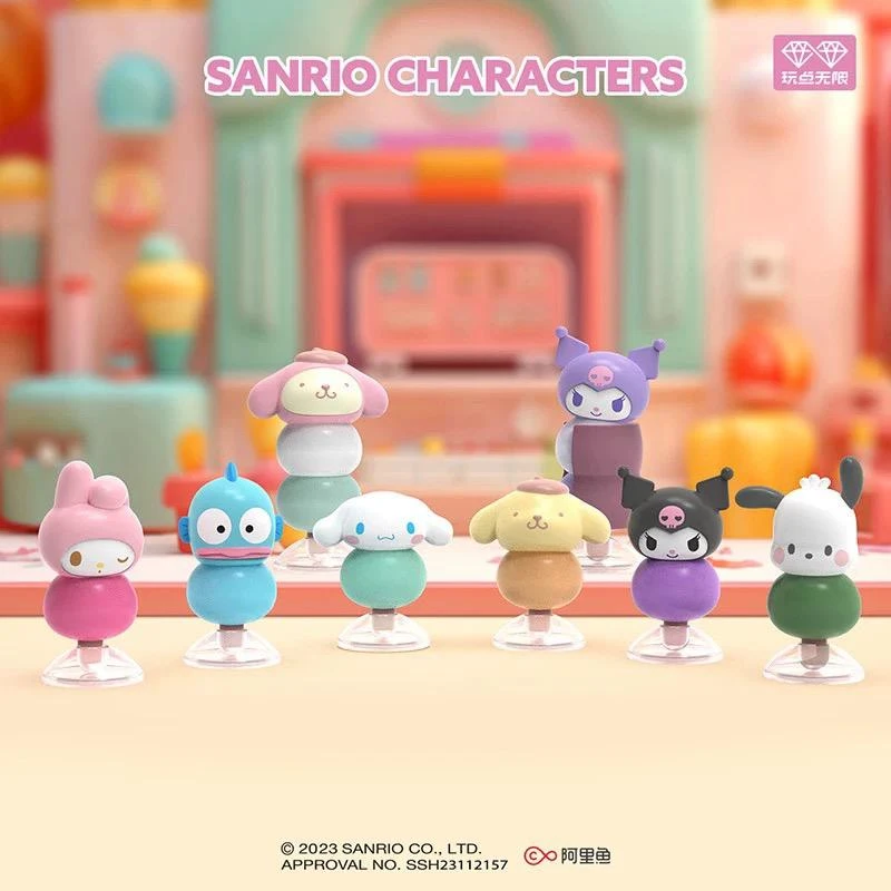 三丽鸥家族团子系列正版授权盲盒手办公仔摆件