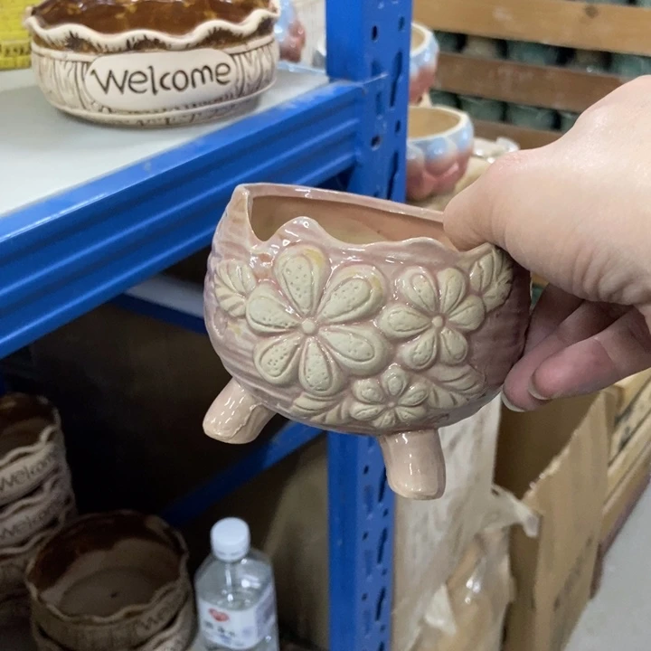 陶瓷花盆单场满9.9发9.5*8.5