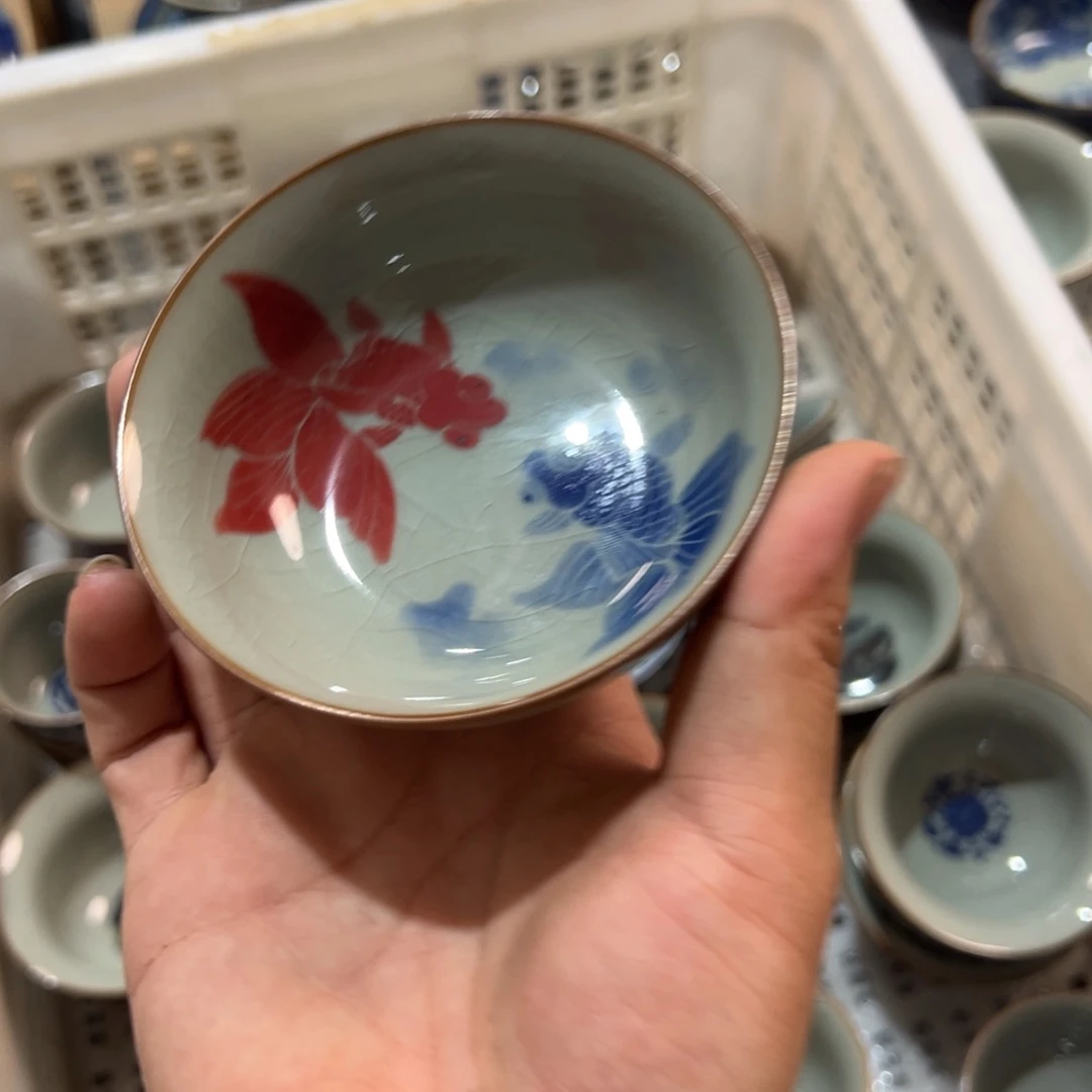 淘泥金玉满堂普洱杯全