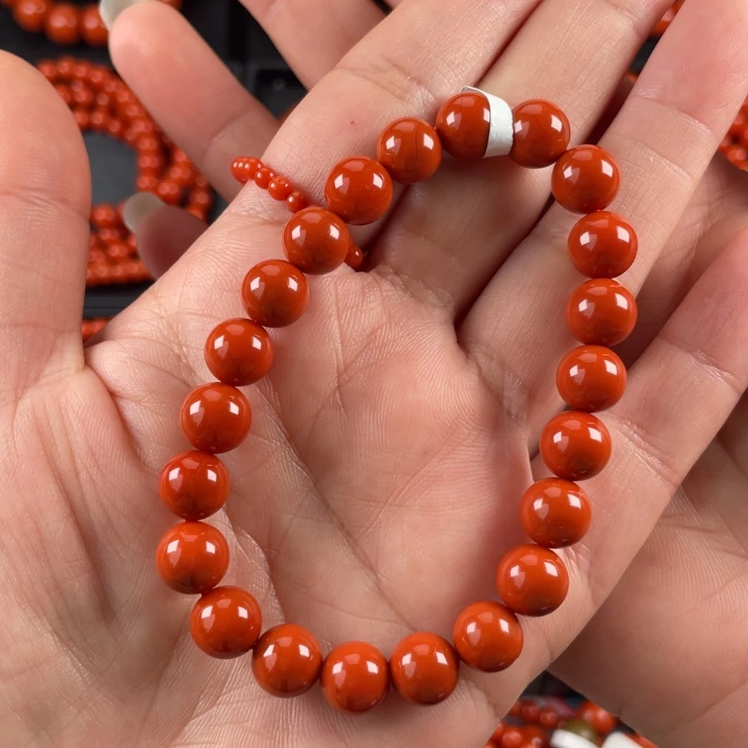 南红玛瑙手链未镶嵌A*r妞8