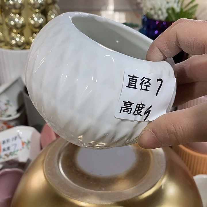 陶盆有孔 瑕疵针孔漏釉介意勿拍外高 9外口7