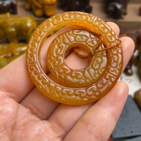 蛇纹石玉未镶嵌颈饰97