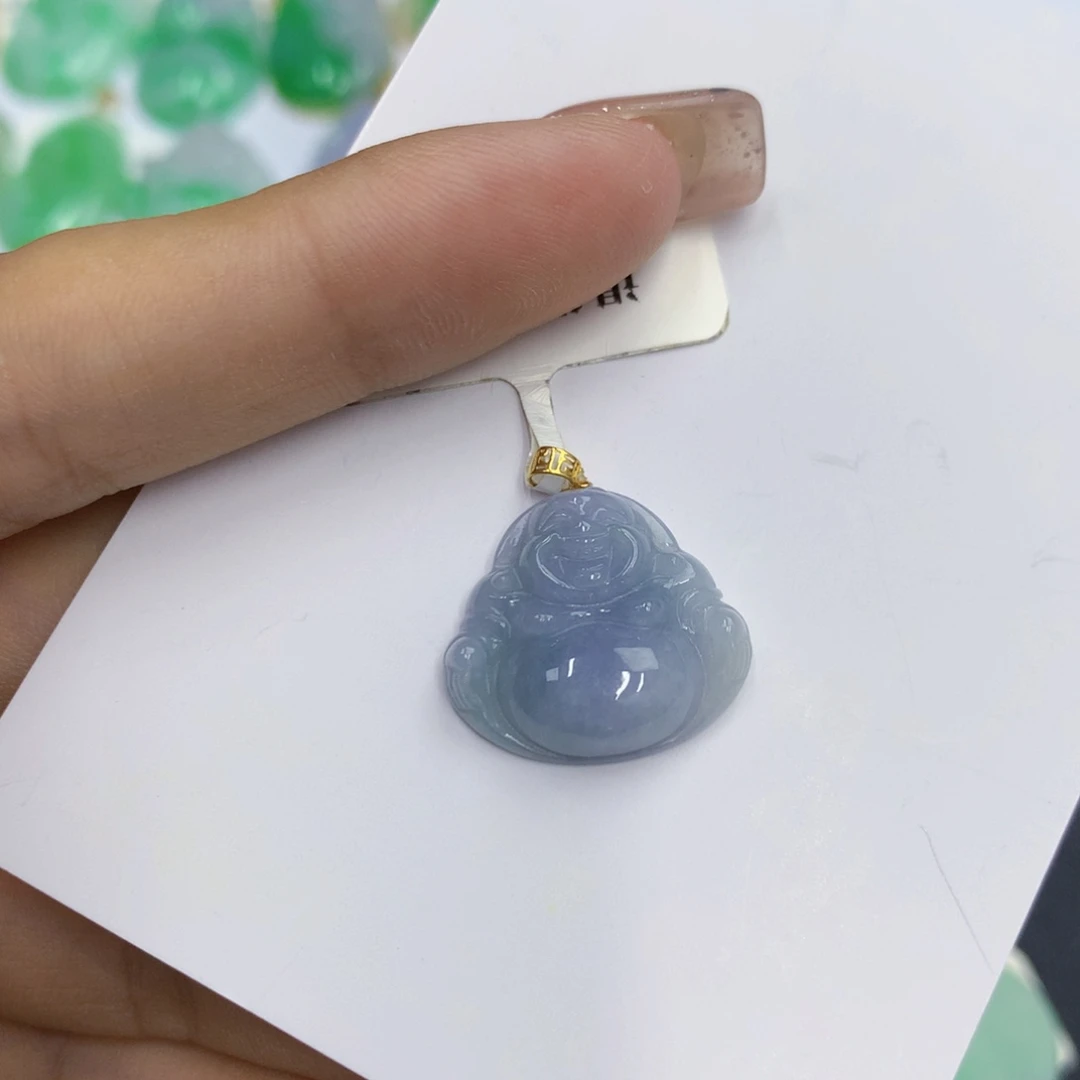 翡翠18K金镶嵌颈饰翡翠