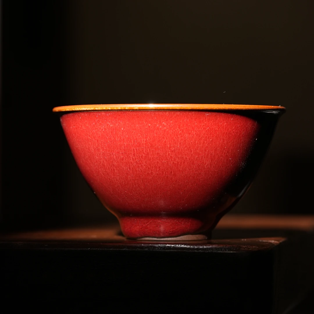 【詺兮清窑】王波窑·钧红小茶碗