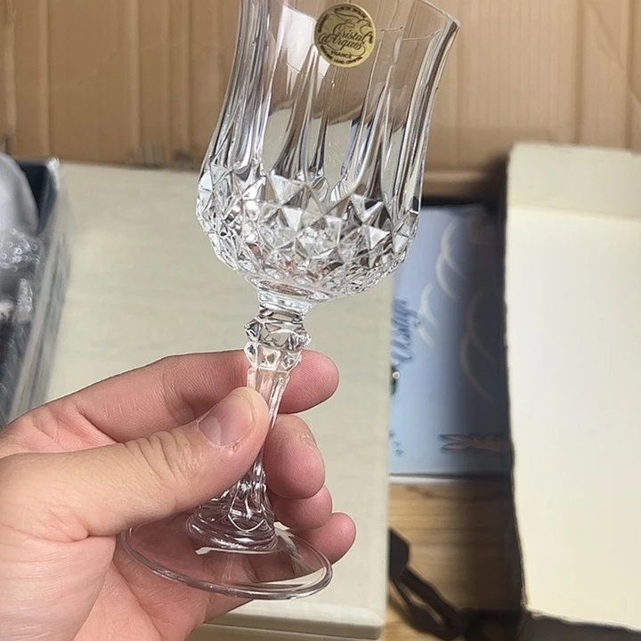 瓷片水晶杯子全新全品