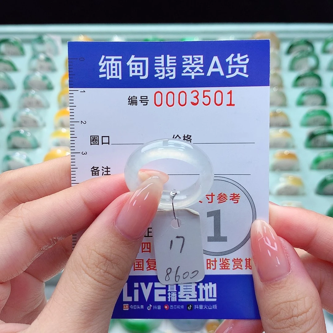 翡翠戒指未镶嵌17号