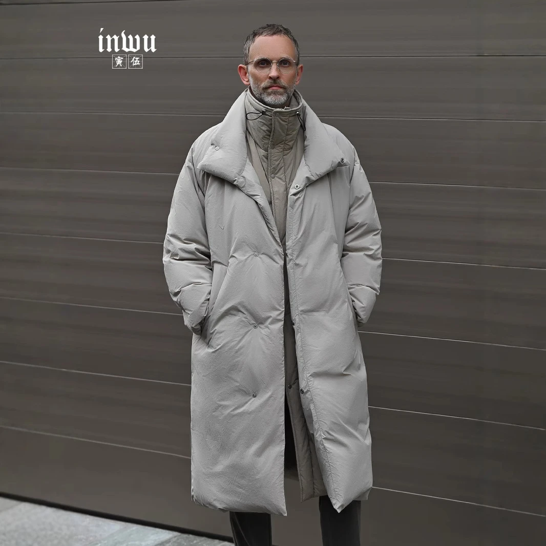 正品冬季新款男士中长款羽绒服假两件外套加厚保暖过膝大衣潮